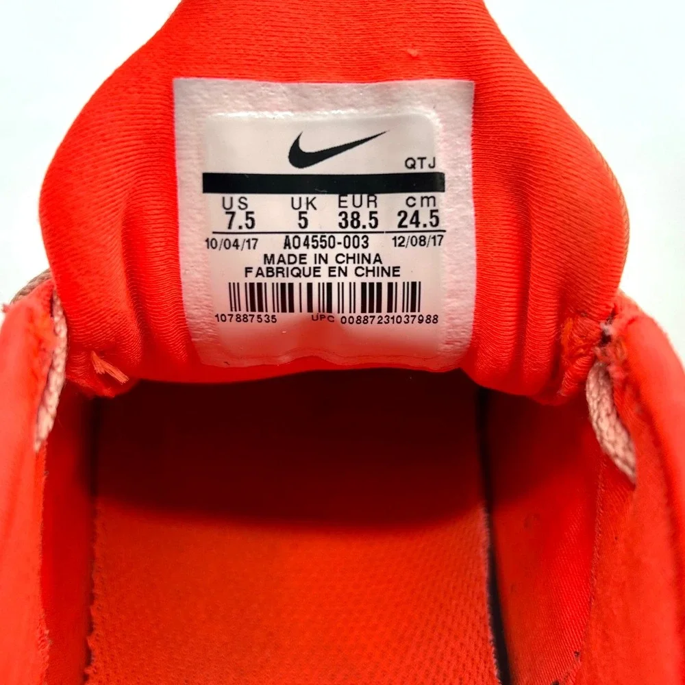Nike Air VaporMax Plus Running Shoes Orange Neon Women US 7.5‎ AO4550-003